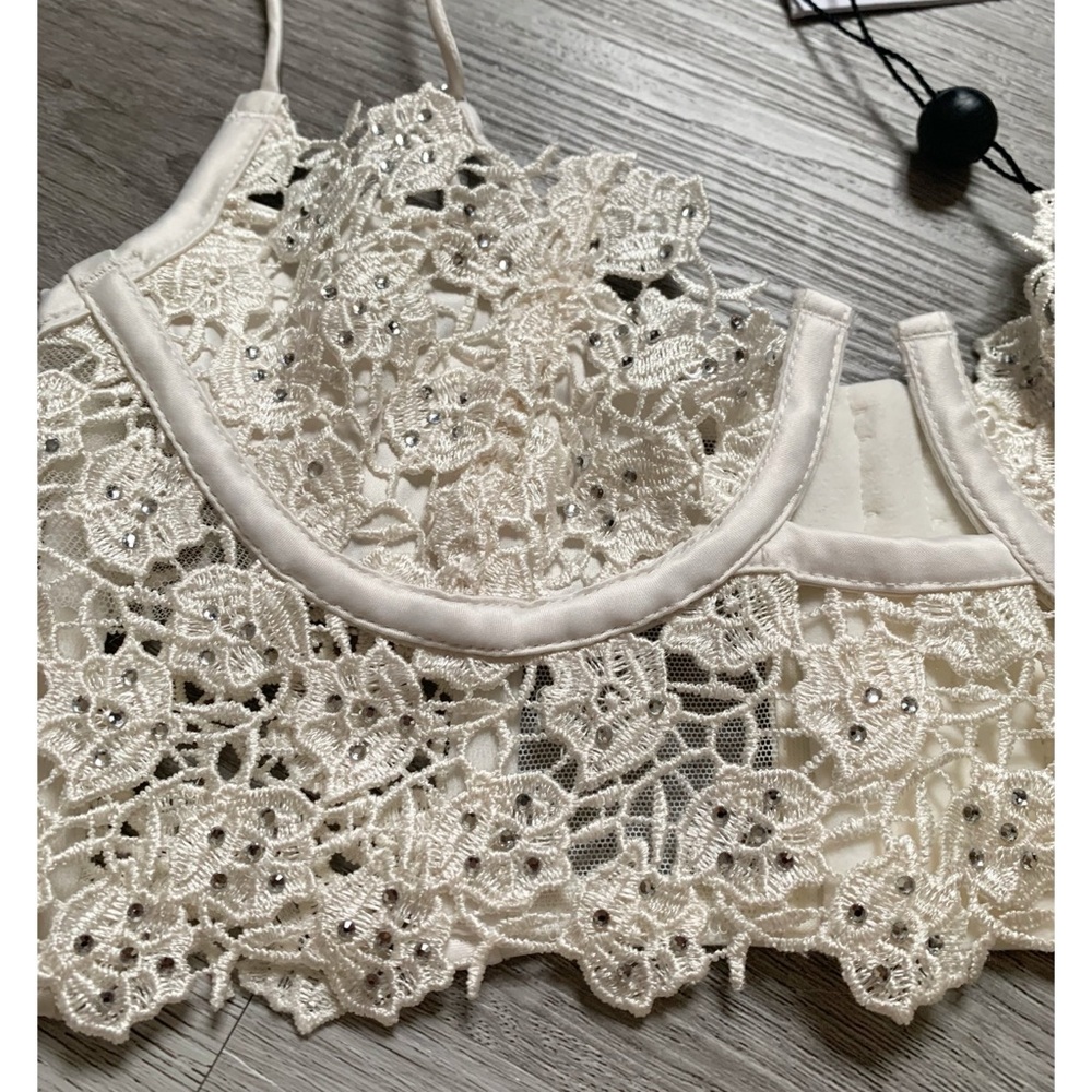 For Love And Lemons Bridal Lingerie Set NWT Size XXS - Picture 11 of 13